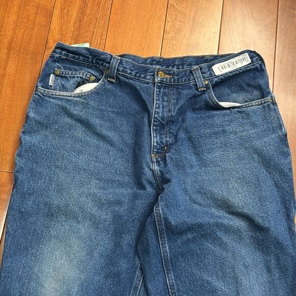 Carhartt Blue Men’s Denim Relaxed Jeans, Size 36x32 - Picture 2 of 11